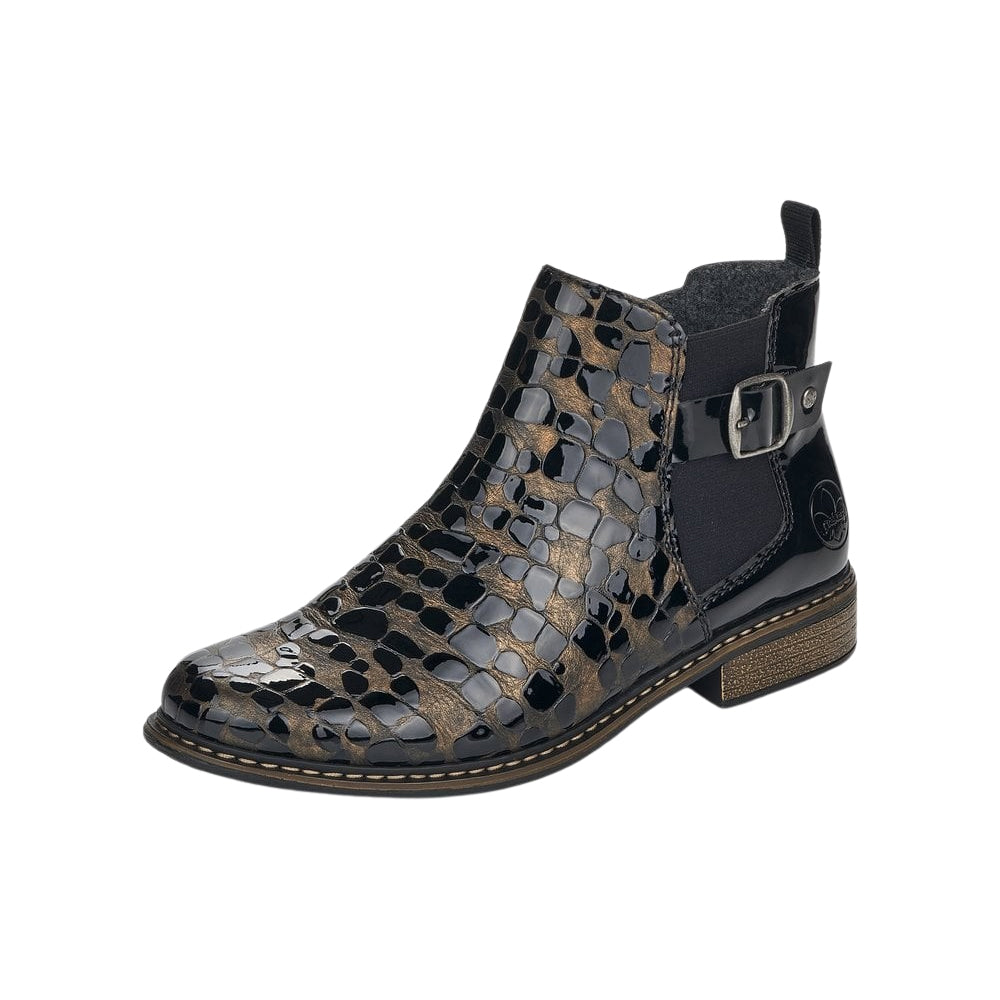 Rieker Z4965-90 Warm Lined Chelsea Black Boots