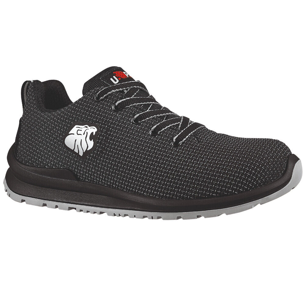 UPower Flat Out James Black Water Resistant Safety Toe Cap Shoes UF20234