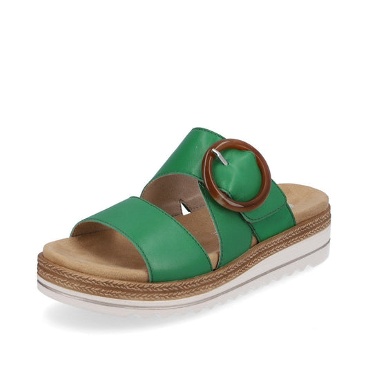 Remonte D0Q51-52 Green Leather Slip On Adjustable Standals