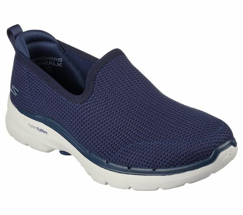 Skechers Ladies Go Walk 6 Clear Virtue Navy Lightweight Shoes 124505/NVY