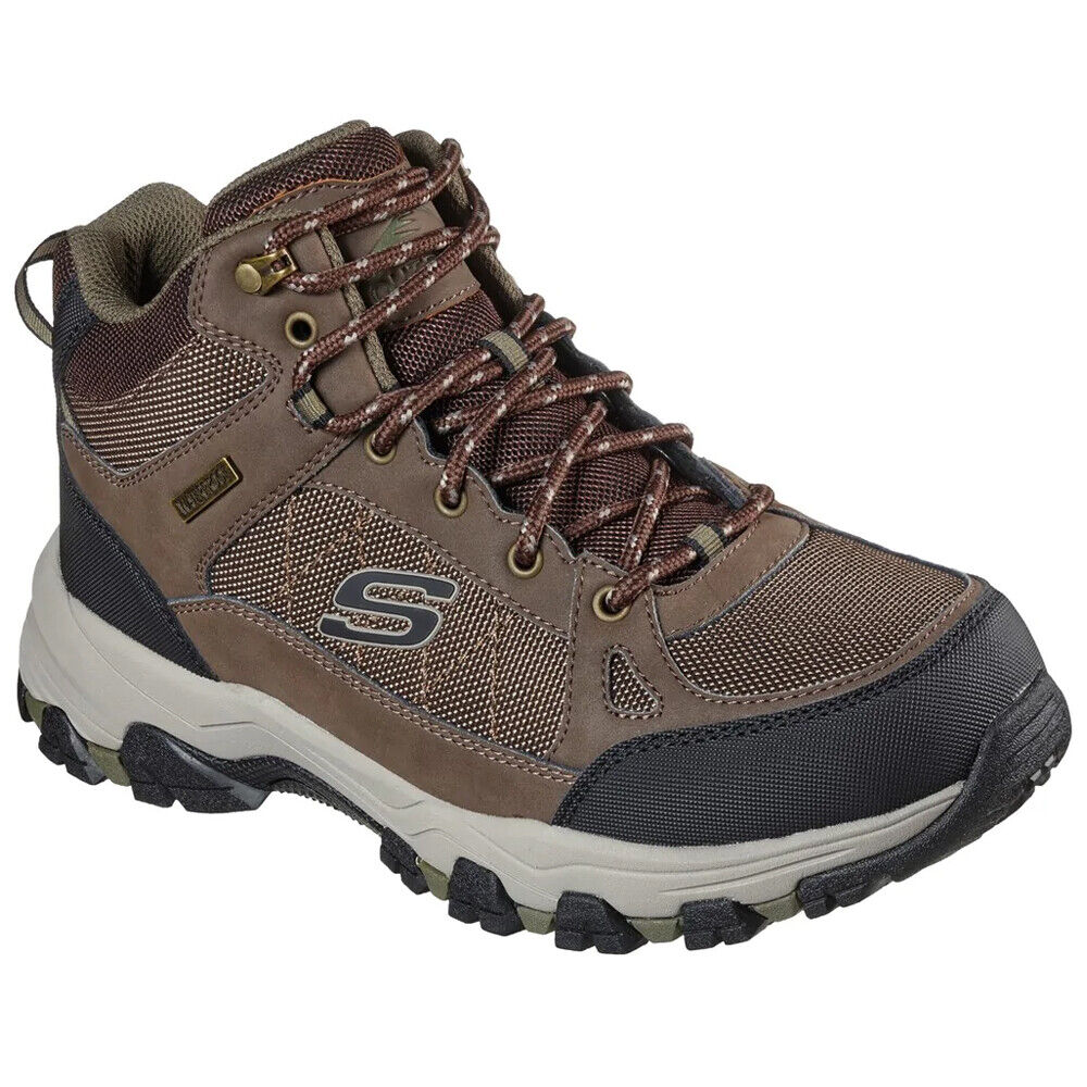 Skechers Selmen Melano Chocolate Waterproof Walking Boots 204477/CHOC