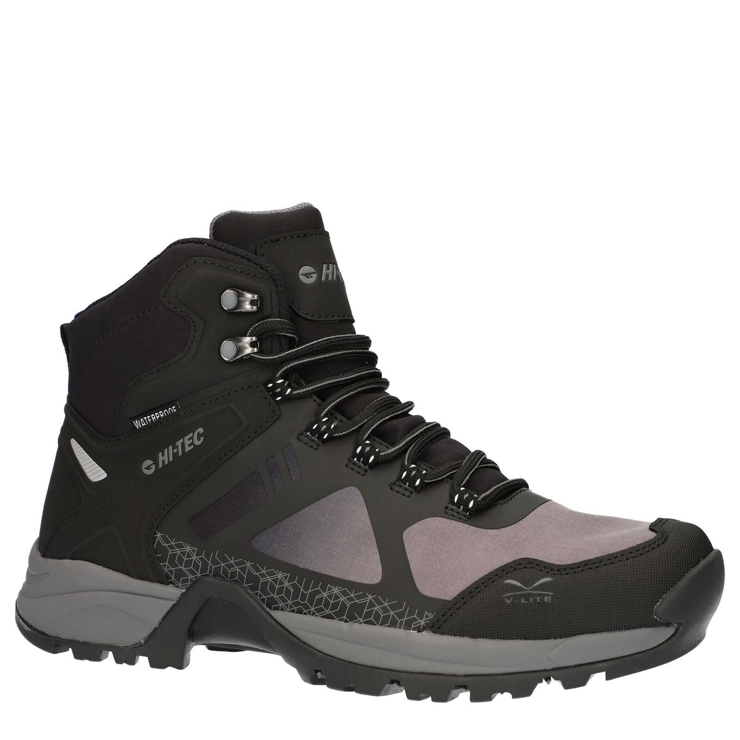 Hi-Tec Mens V-Lite Psych Black/Grey Waterproof  Duke of Edinburgh Boots