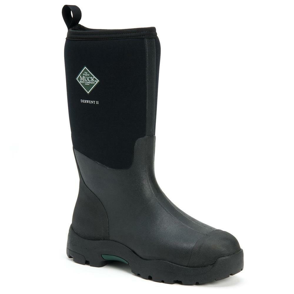 Muck Boot Unisex Derwent II Black Waterproof Boots