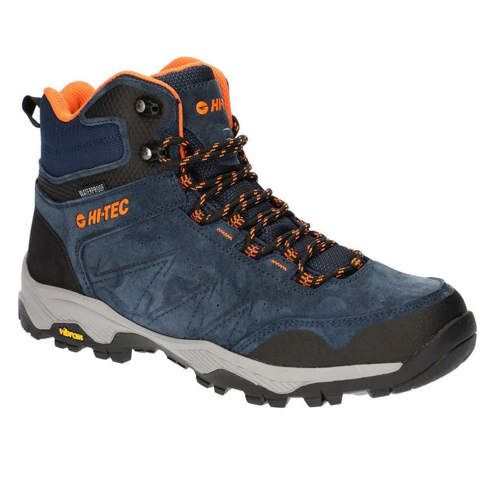 Hi-Tec Mens Endeavour Waterproof Navy/Black Orange Walking Boots