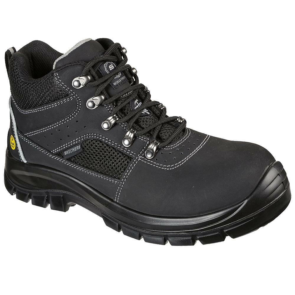 Skechers Trophus Letic Safety Steel Toe Cap Boots 200002EC Black
