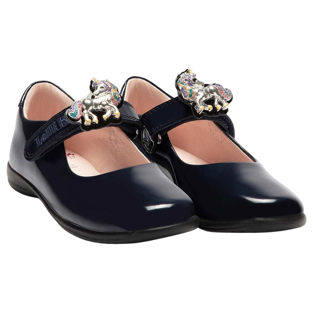 Lelli Kelly LK8113 (DE01) Bella 2 Blue Patent School Shoes F Fitting
