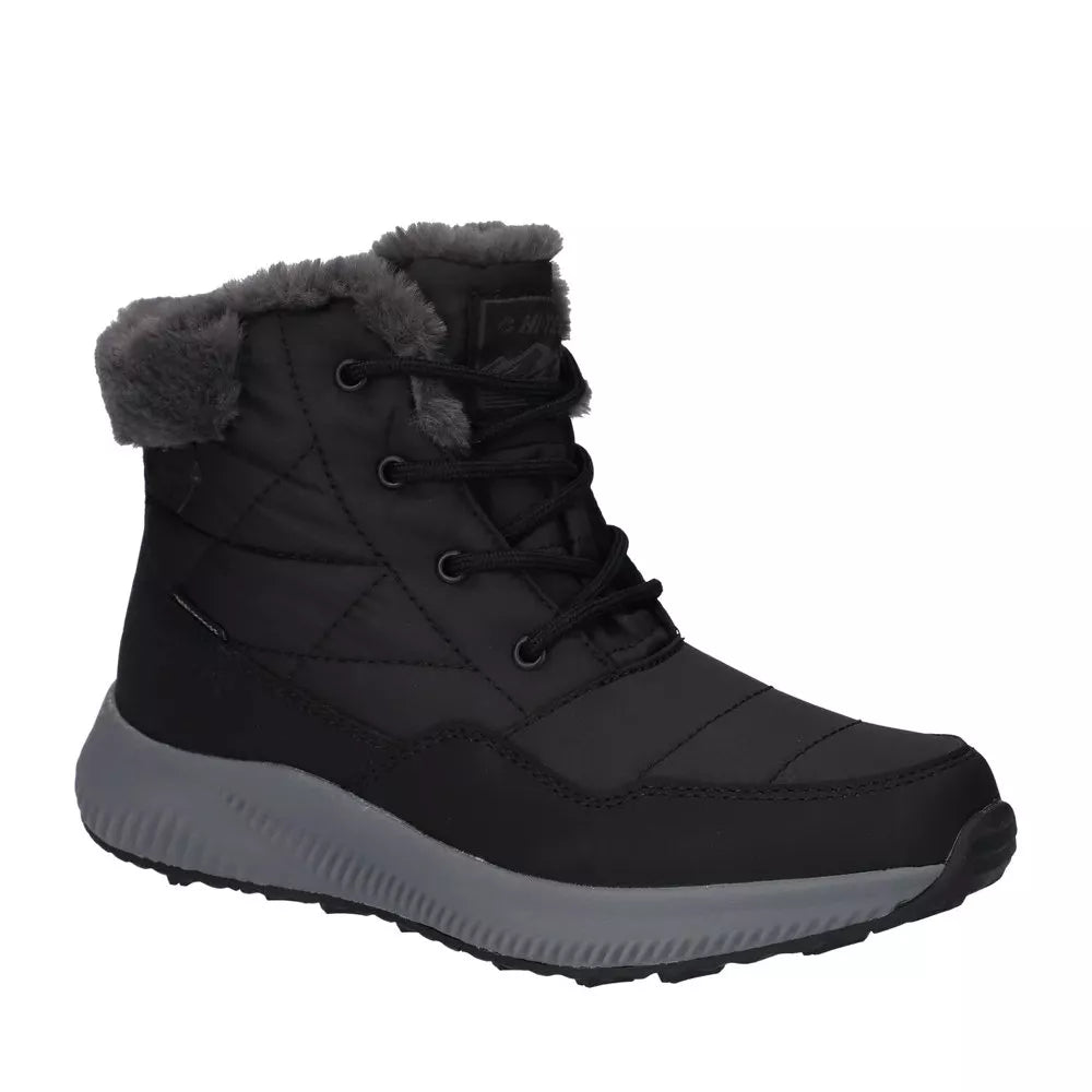 Hi-Tec Ladies Frosty WP 200 Black/Charcoal Waterproof Insulated Boots