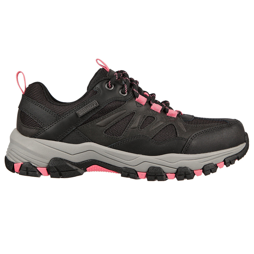 Ladies Skechers Selmen West Highland Black/Charcoal Waterproof Hiking Shoe 167003/BKCC