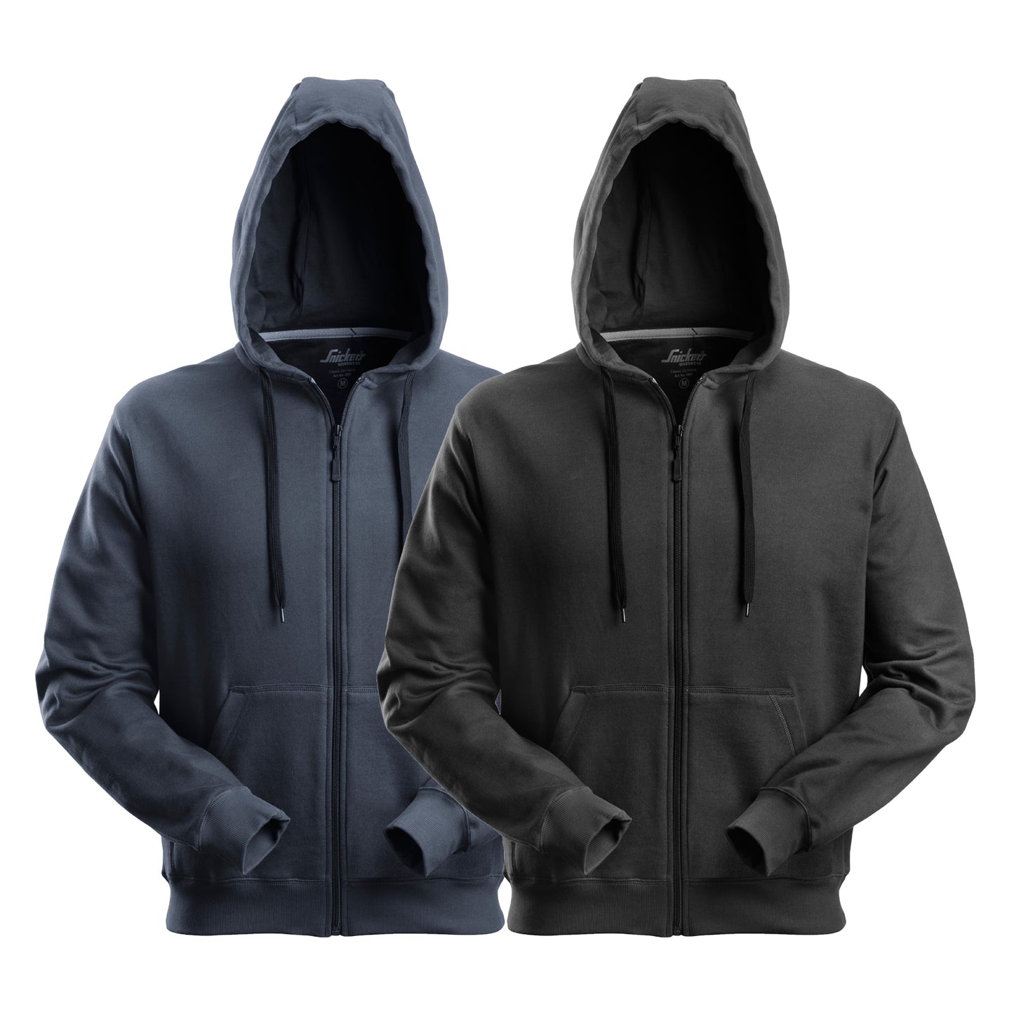 Mens Snickers Workwear Plain Classic Full Zipped Hoodie 2801
