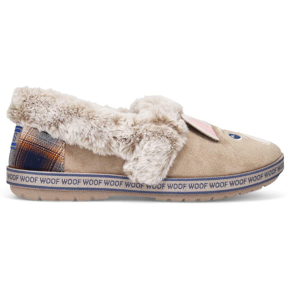 Skechers Ladies Too Cozy Dog Attitude Taupe Vegan Slippers 113482/TPE