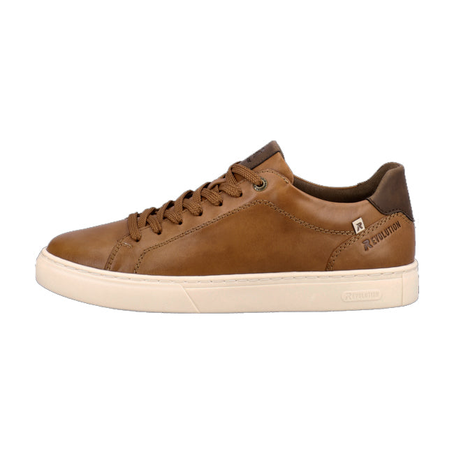 Rieker Mens Evolution U0700-24 Brown Leather Wide Fit Casual Shoes