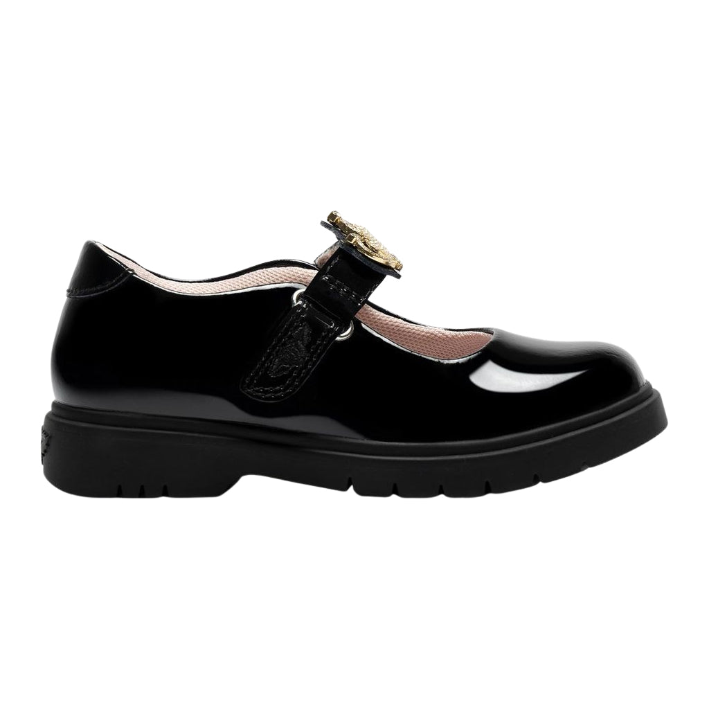 Lelli Kelly Victoria Black Interchangeable Patent School Shoes LK8922 NE03
