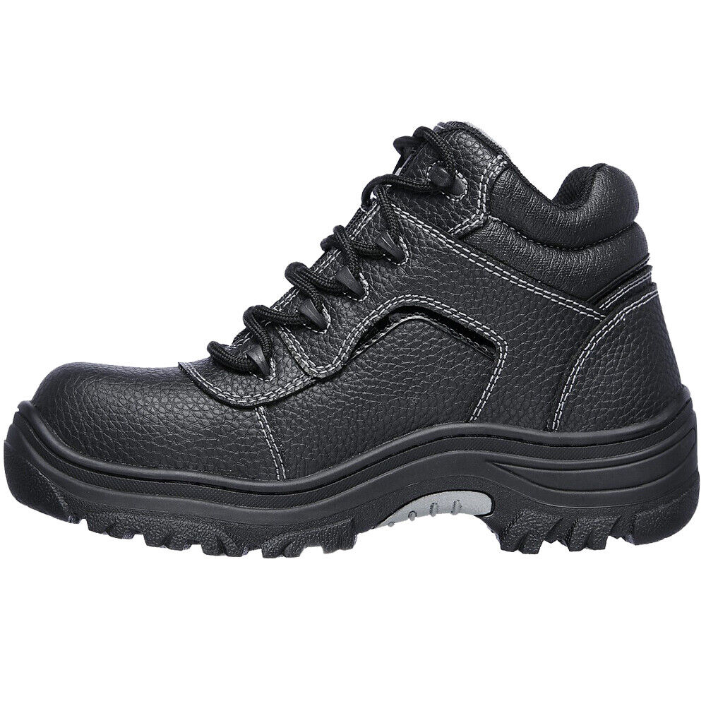 Ladies Skechers Burgin Coralrow Black Composite Safety Work Boots 77288EC