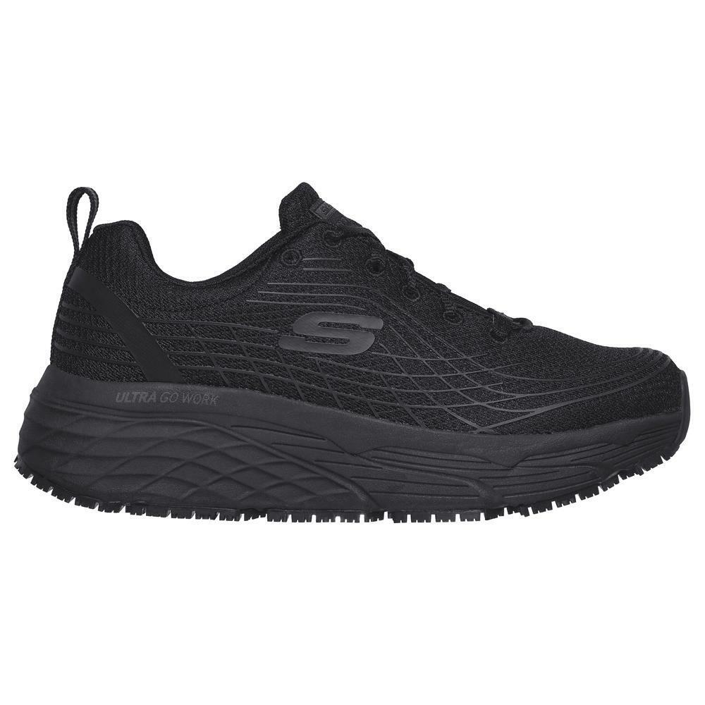 Skechers Ladies Max Cushioning Elite SR Black Trainers 108016EC/BLK
