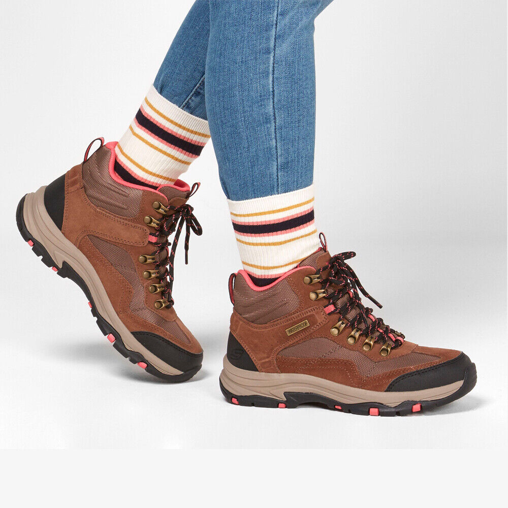 Skechers Womens Trego Base Camp Tan Waterproof Boots 167008/TAN