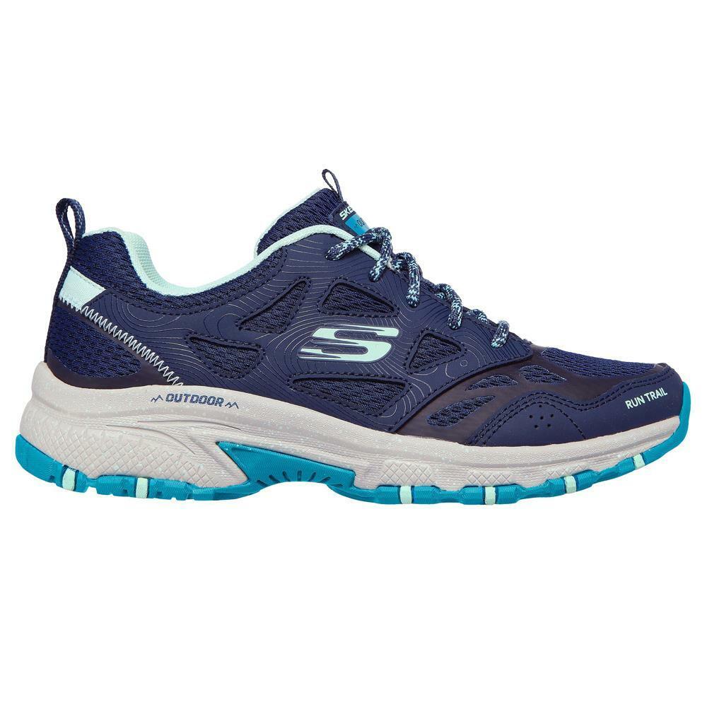 Skechers Hillcrest Pure Escapade Navy Turquoise Walking Trail Shoes 149821/NVTQ