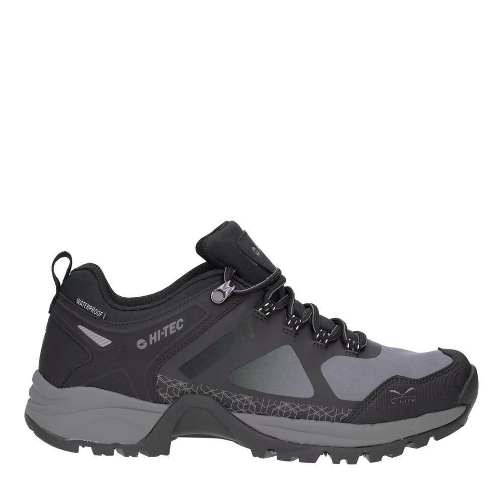 Hi-Tec Psych Low Black/Grey Waterproof Vegan Friendly Walking Shoes