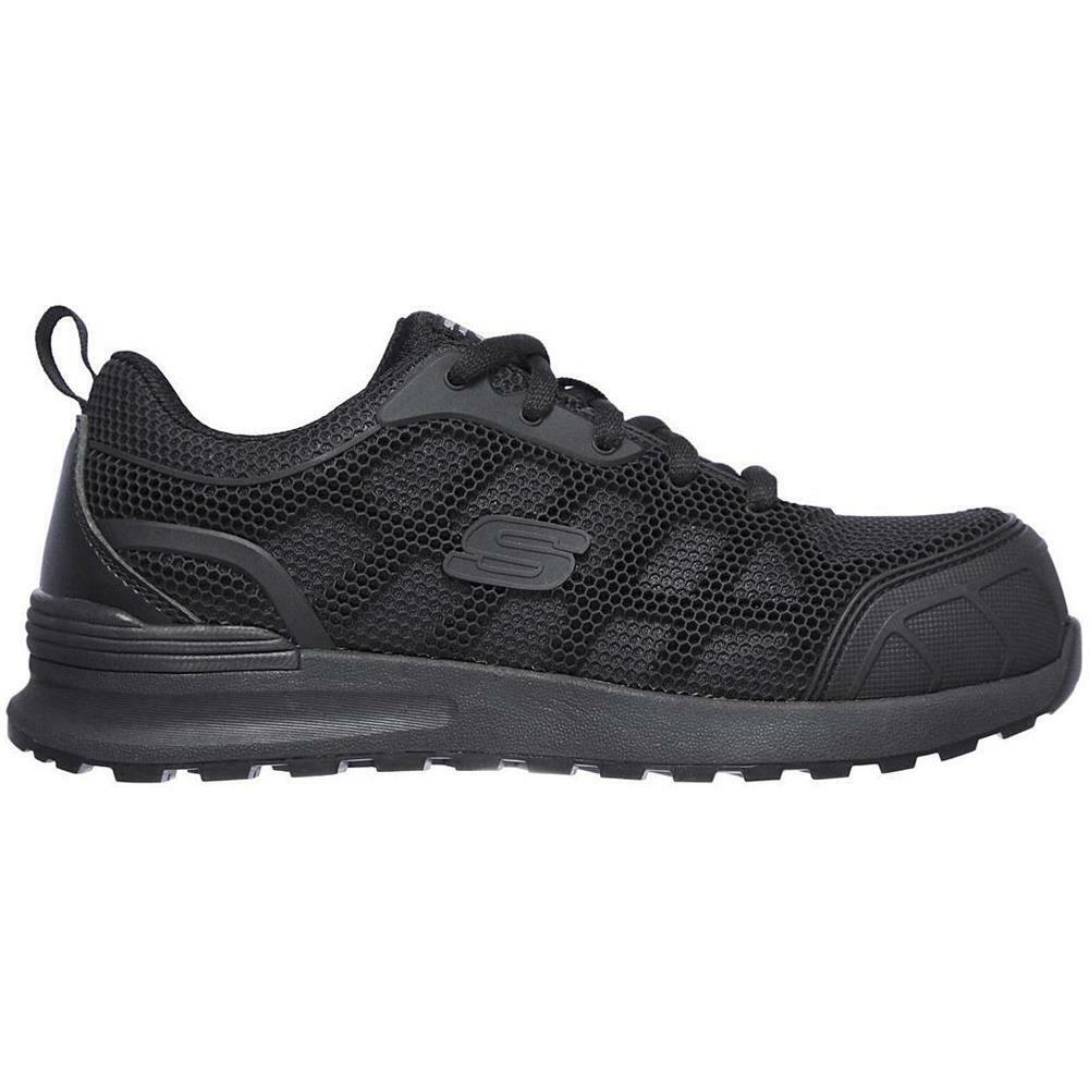 Skechers Ladies Bulklin Ayak Black Composite Toe Safety Shoes 77289EC/BBK