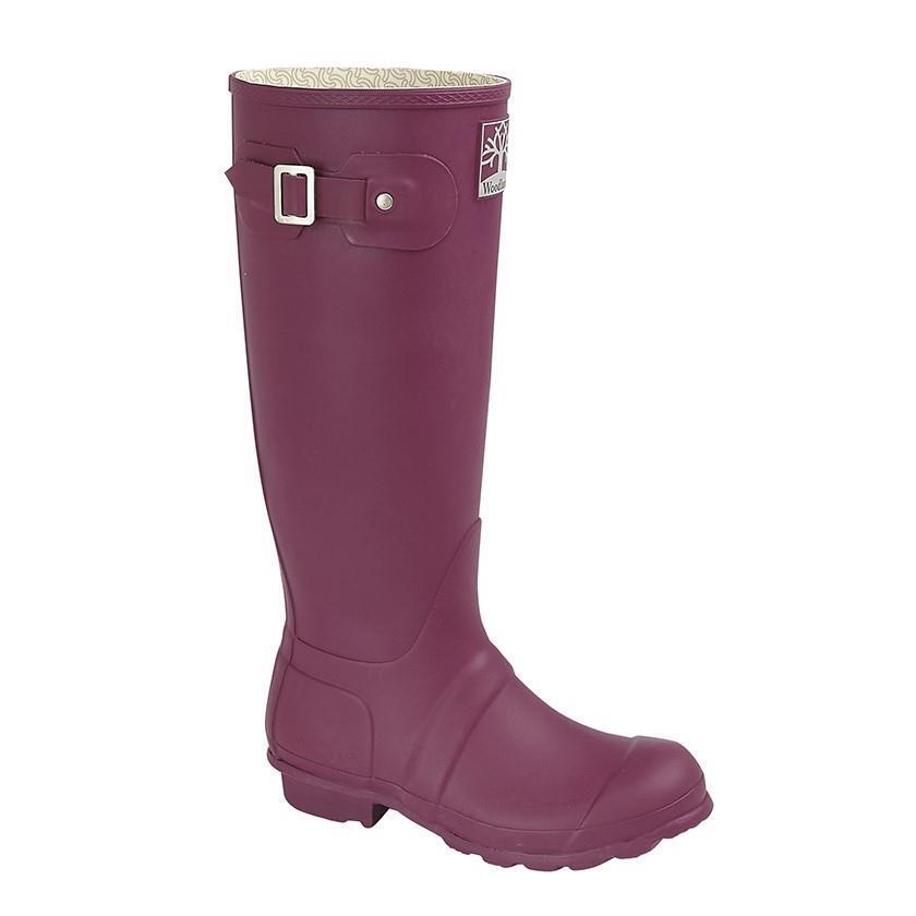 Woodland Unisex Violet Adjustable Comfortable Superior Wellingtons W259V
