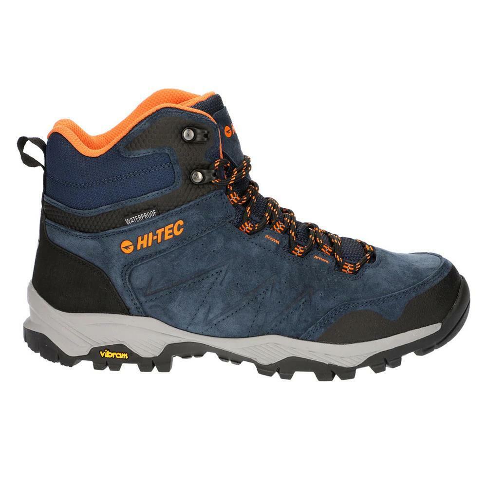Hi-Tec Mens Endeavour Waterproof Navy/Black Orange Walking Boots