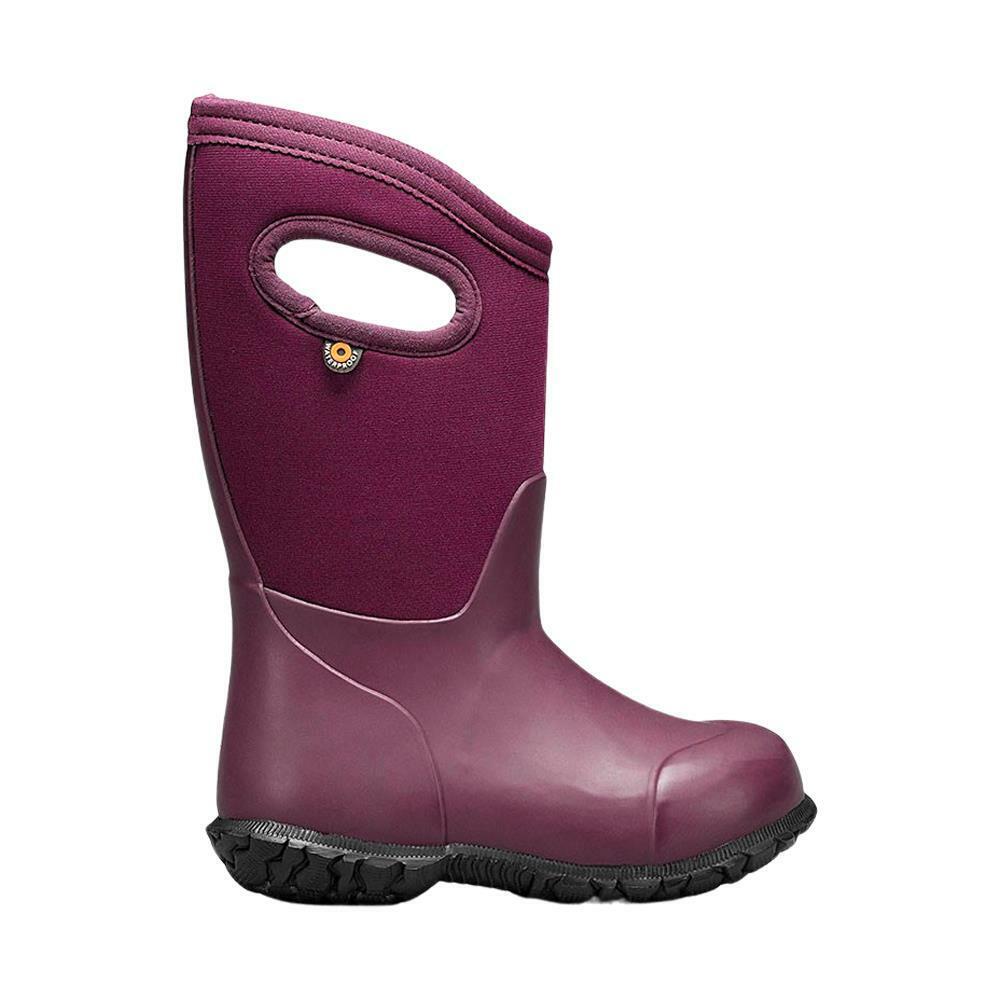 Boys Bogs York Solid Plum Insulated Warm Wellies Boot 72601 500