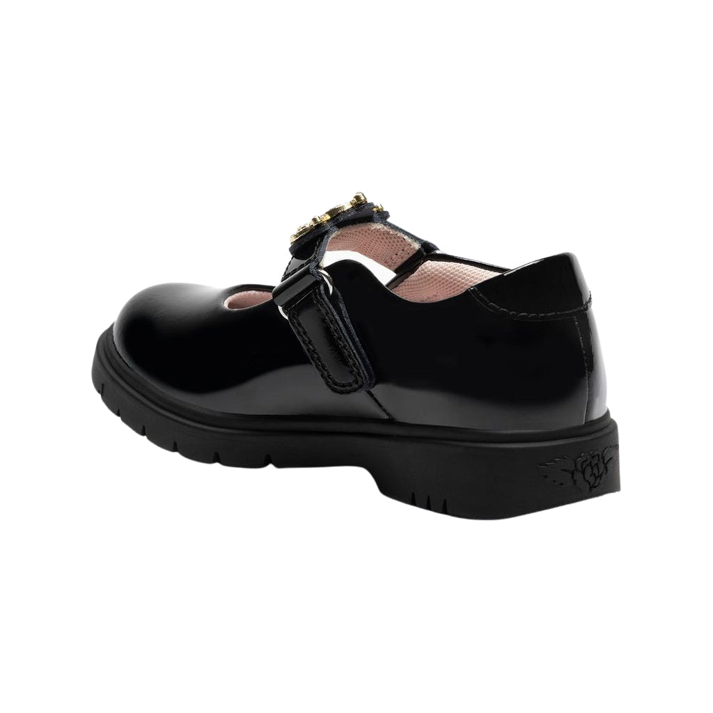 Lelli Kelly Victoria Black Interchangeable Patent School Shoes LK8922 NE03
