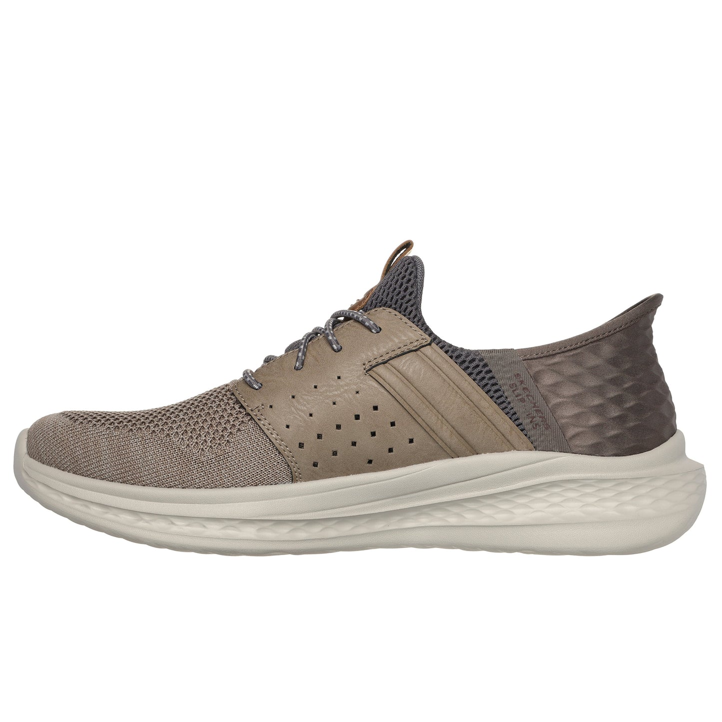 Mens Skechers Slip-Ins Relaxed Fit Slade-Ocon Taupe Trainers 210811