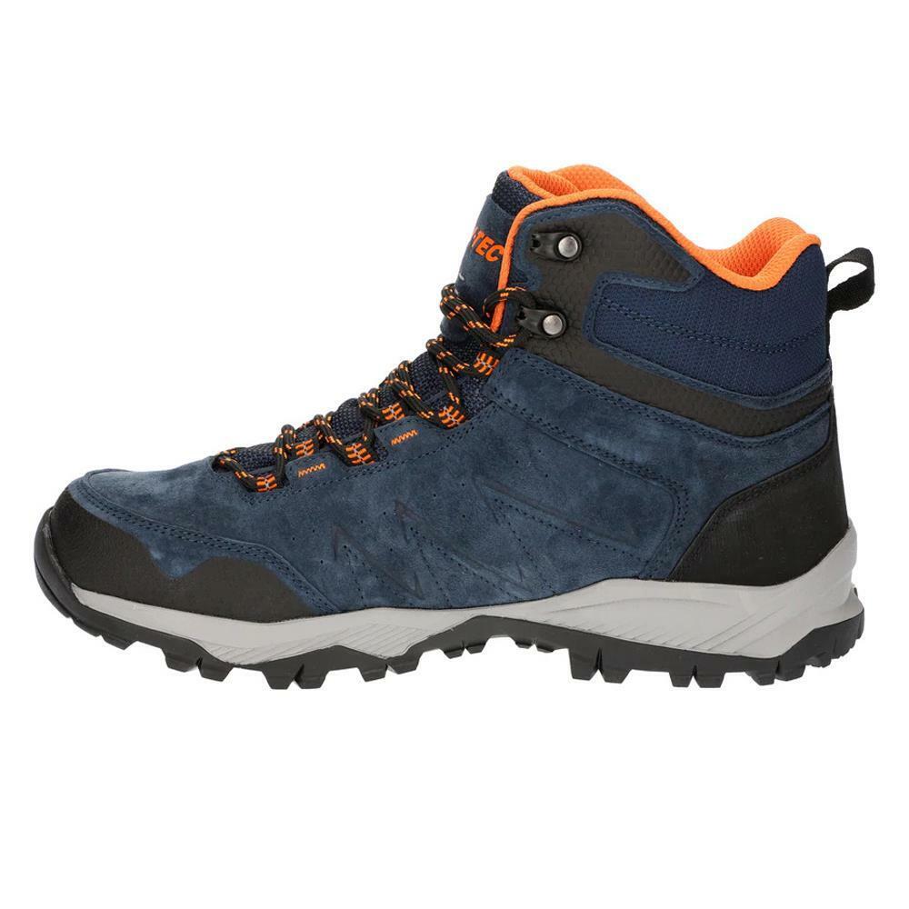 Hi-Tec Mens Endeavour Waterproof Navy/Black Orange Walking Boots