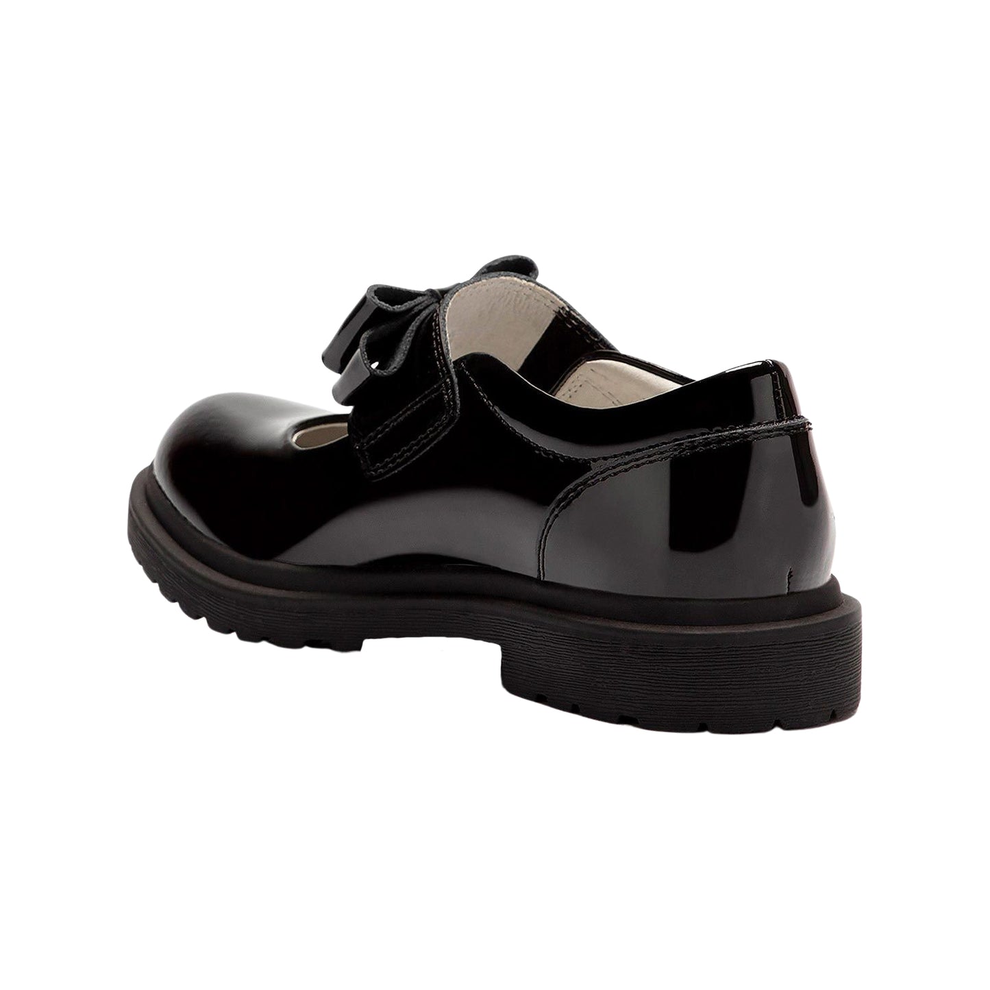 Lelli Kelly LK8656 (DB01) Helen Black Bow Patent School Shoes