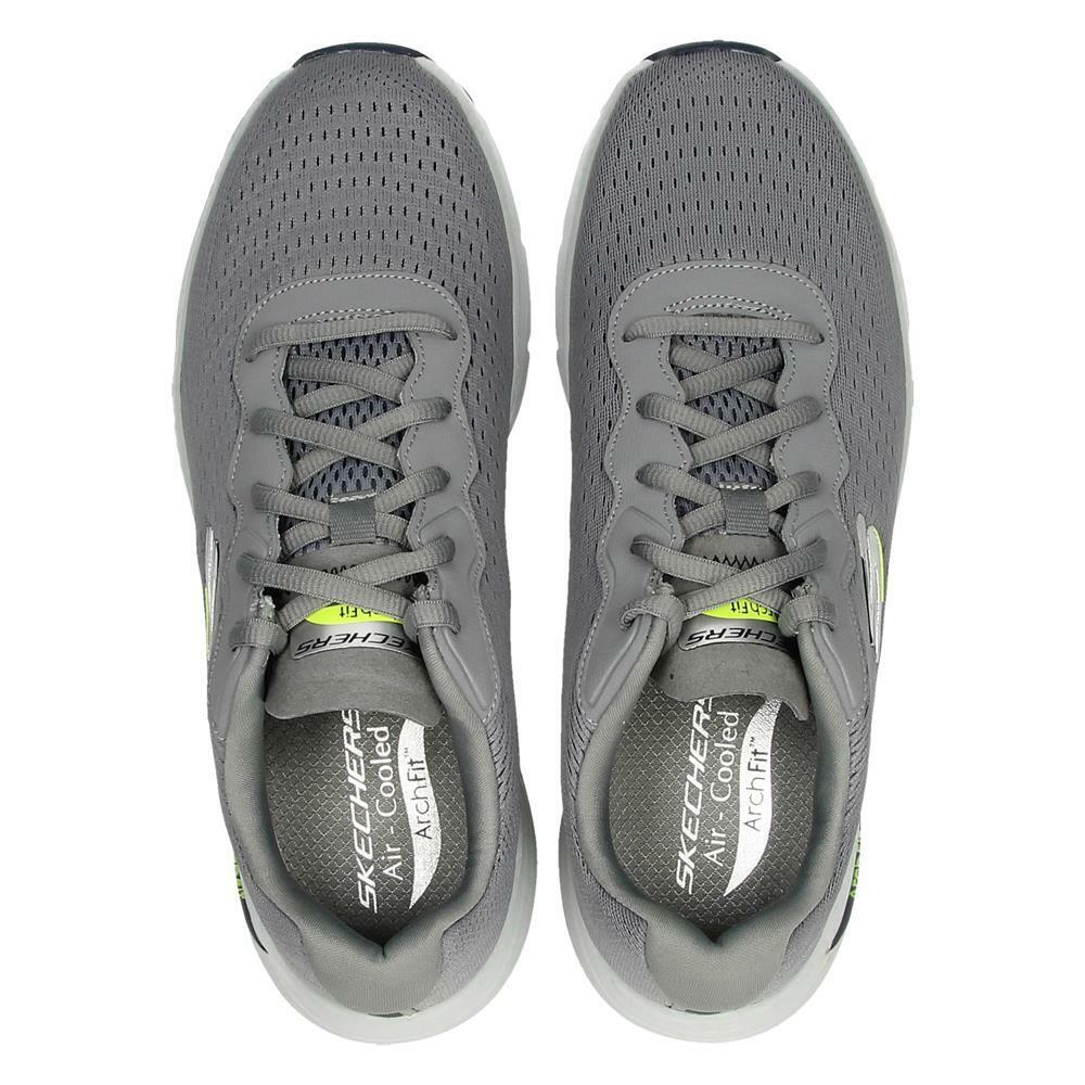 Skechers Mens Arch Fit Infinity Cool Grey Vegan Trainers Shoes 232303/GRY
