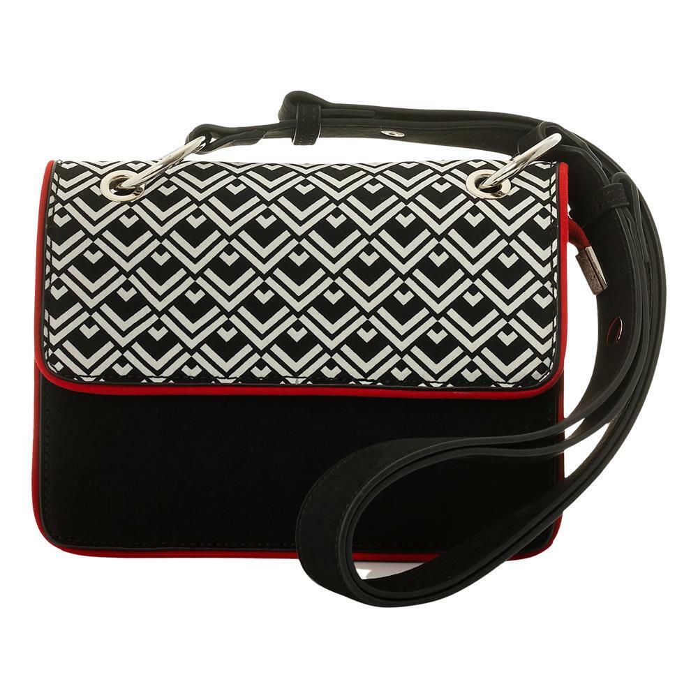 Ruby Shoo Toledo Black White Vegan Box Bag Matches Peyton Shoes