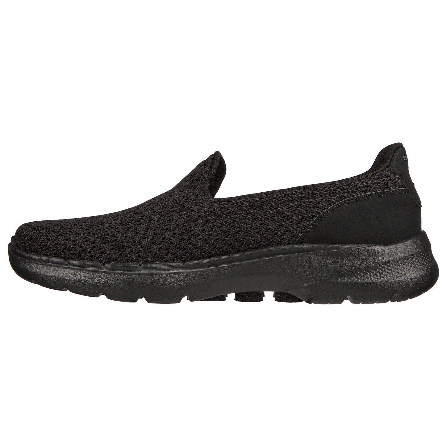 Skechers Ladies Go Walk 6 Sea Coast Black Slip On Lightweight Shoes