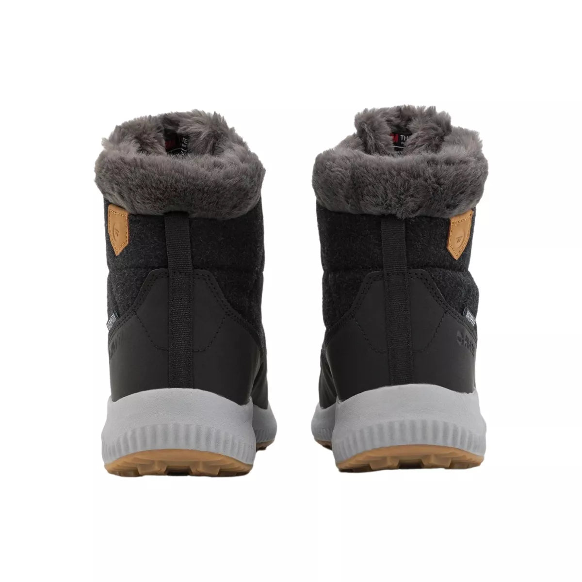 Hi-Tec Ladies Frosty Felt WP 200 Black/Camel Waterproof Insulated Boots