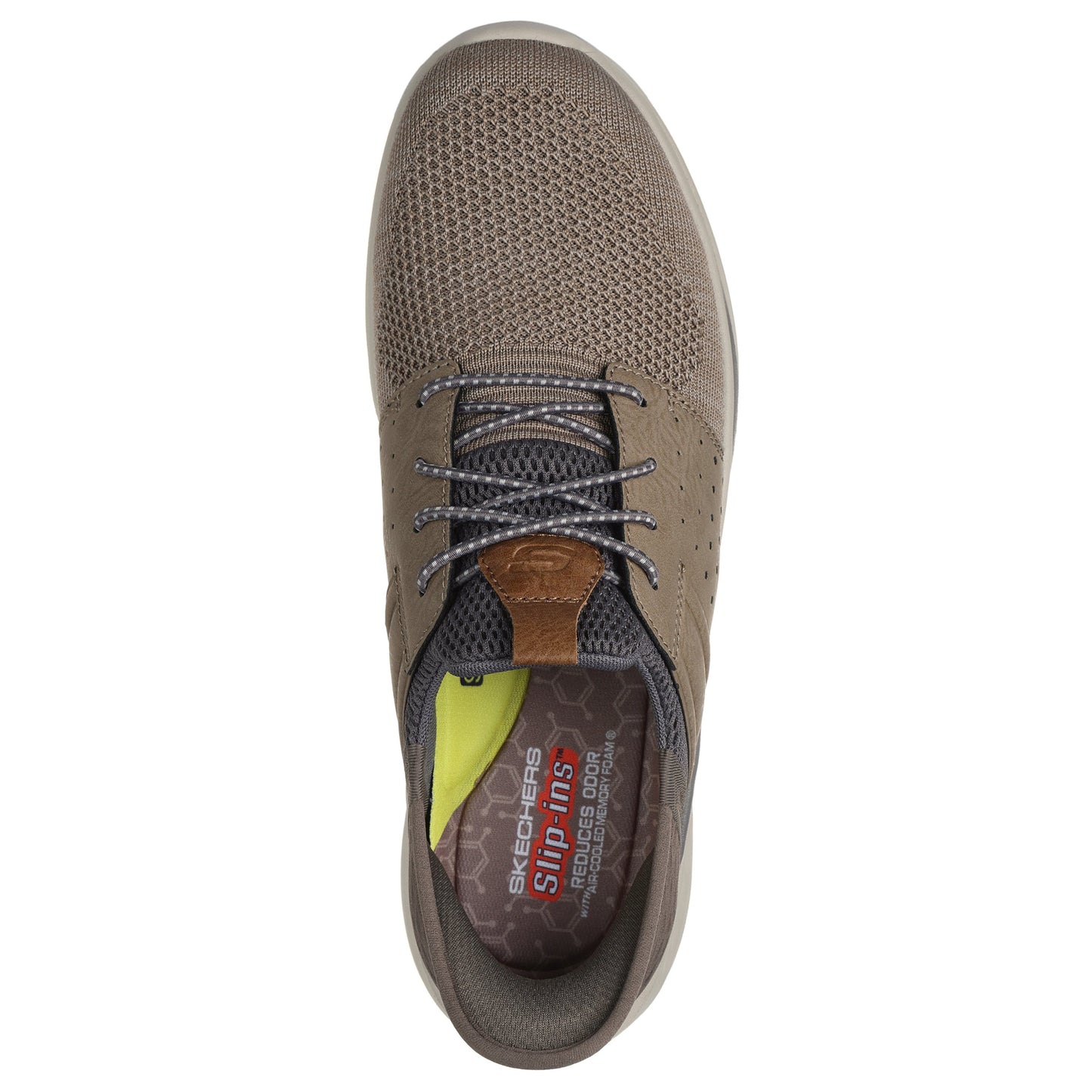 Mens Skechers Slip-Ins Relaxed Fit Slade-Ocon Taupe Trainers 210811