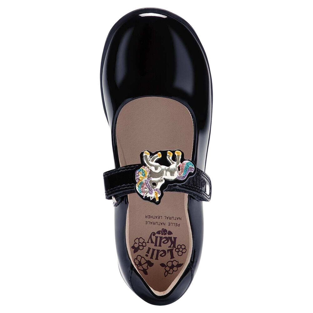 Lelli Kelly LK8113 (DE01) Bella 2 Blue Patent School Shoes F Fitting