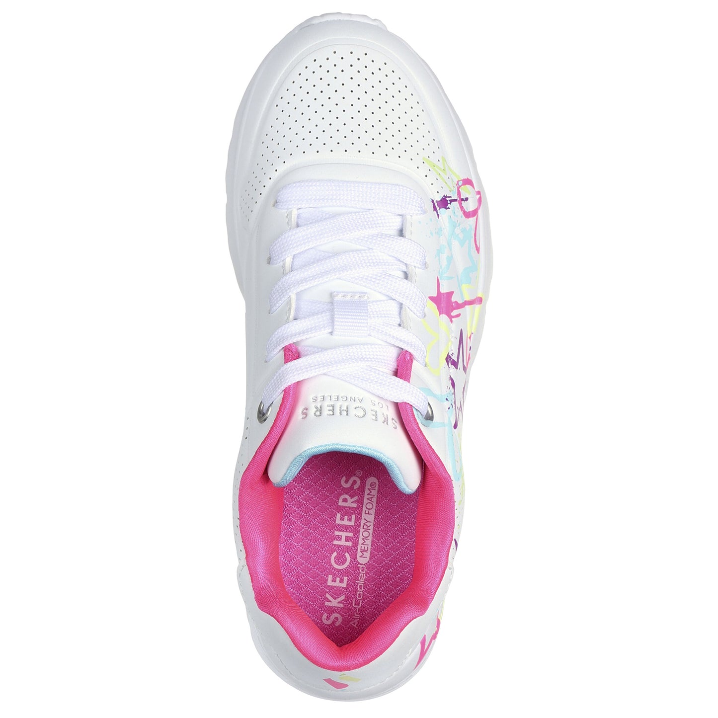 Skechers Kids Trainers Uno Lite My Drip White 310391/WMN
