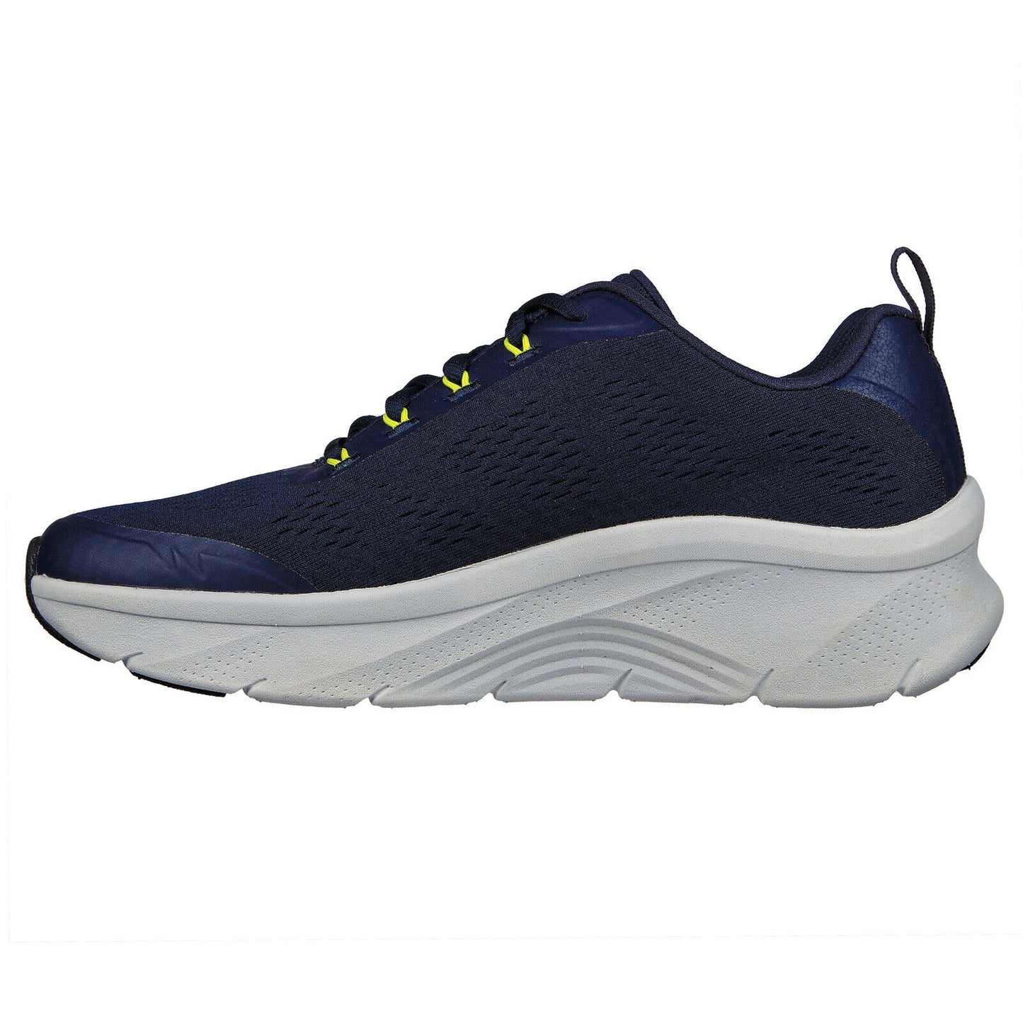 Skechers Mens Arch Fit D’Lux Sumner Navy/Lime Vegan Trainers