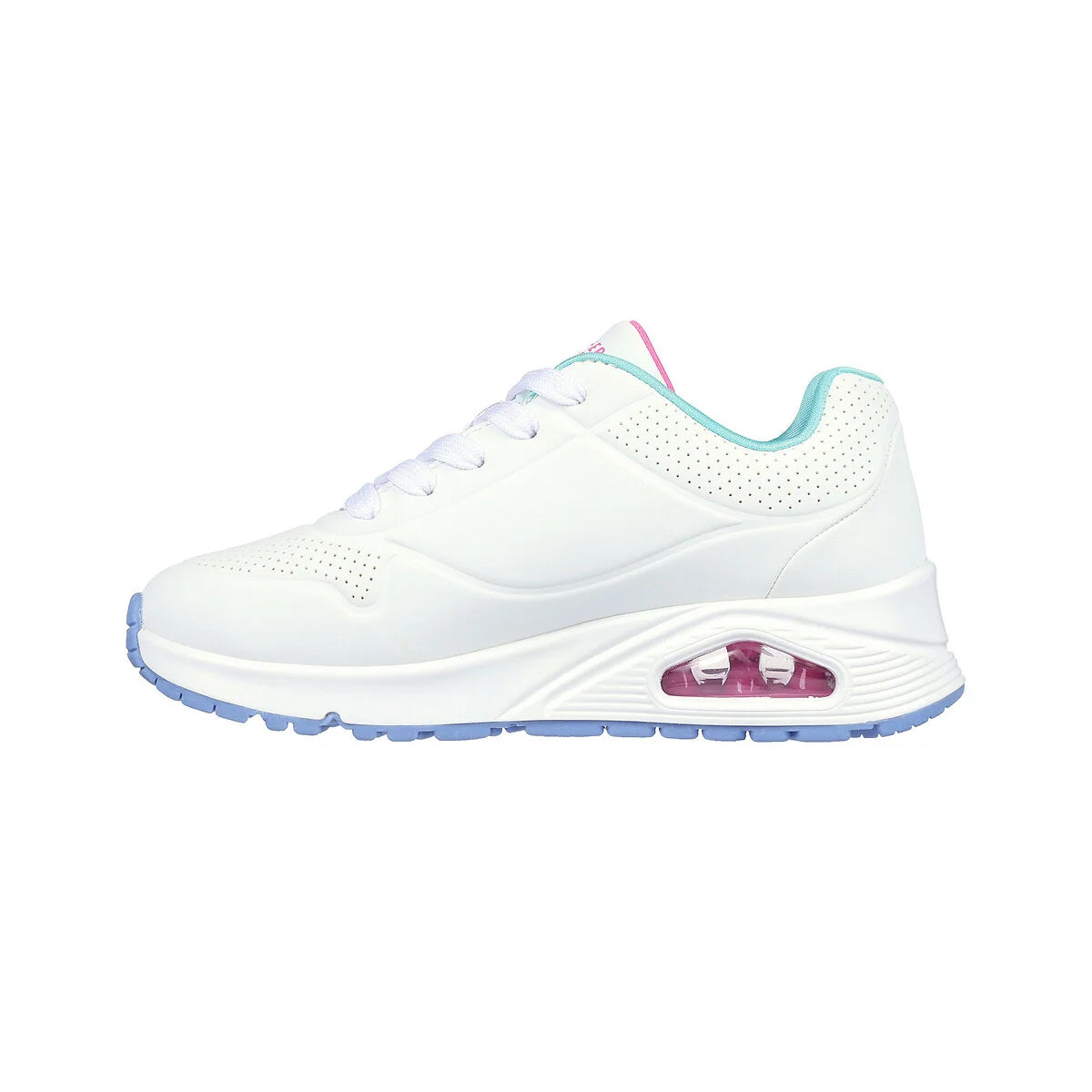 Skechers Kids Uno Gen 1 Butterfly Zooms White Multi Memory Foam Trainers Shoes