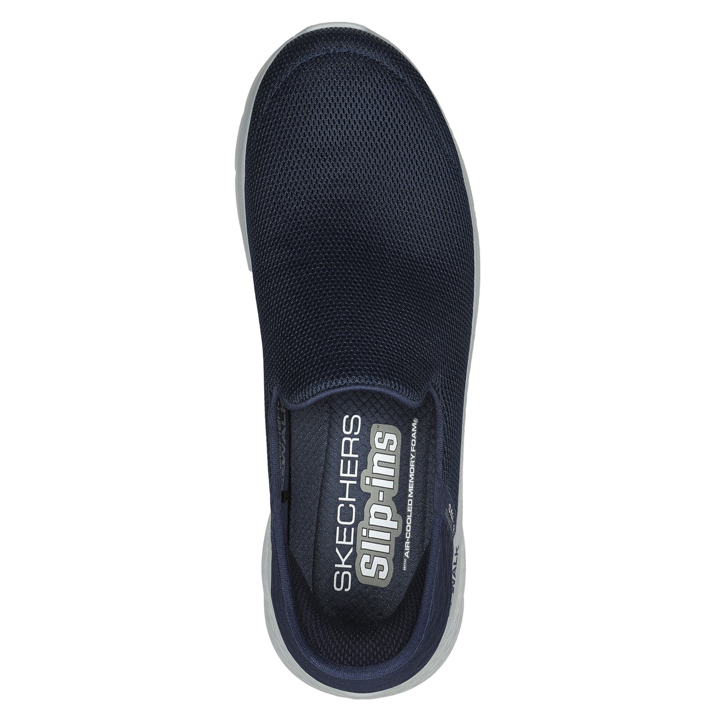 Skechers Go Walk Flex No Hands Navy Slip On Lightweight Shoes