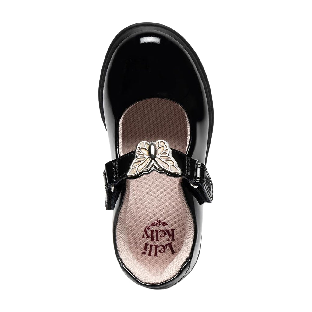 Lelli Kelly Delilah Black Interchangeable Patent School Shoes LK8926 NE03