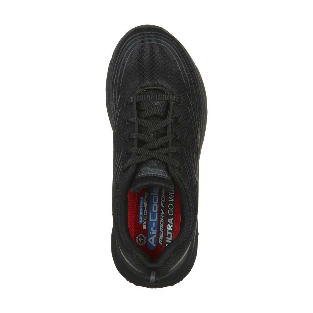 Skechers Ladies Max Cushioning Elite SR Black Trainers 108016EC/BLK