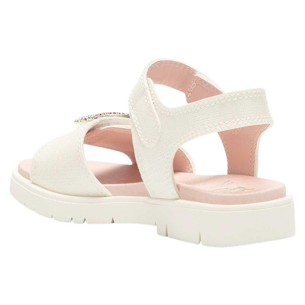 Lelli Kelly LK2070 (AA01) Brite White Rainbow Diamante Adjustable Strap Sandals