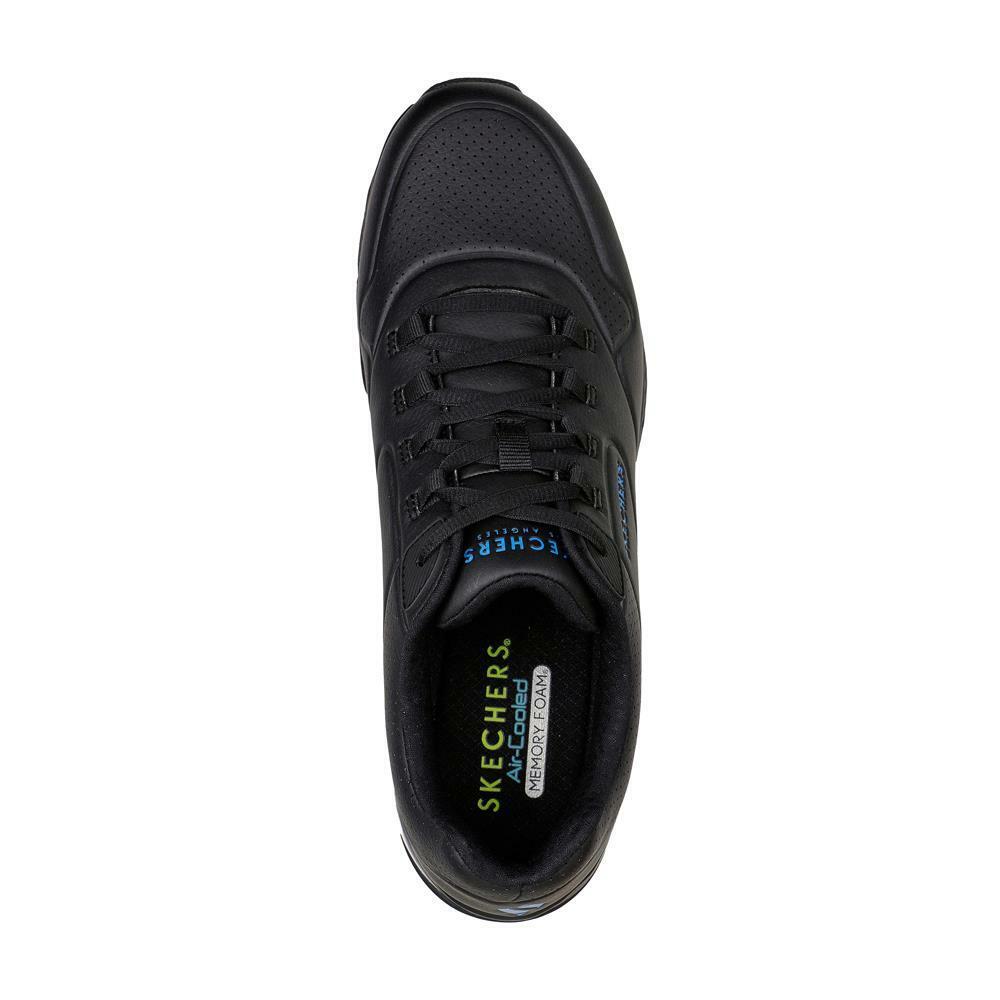 Skechers Mens Uno 2 Black/Blue Trainers 232181/BKBL
