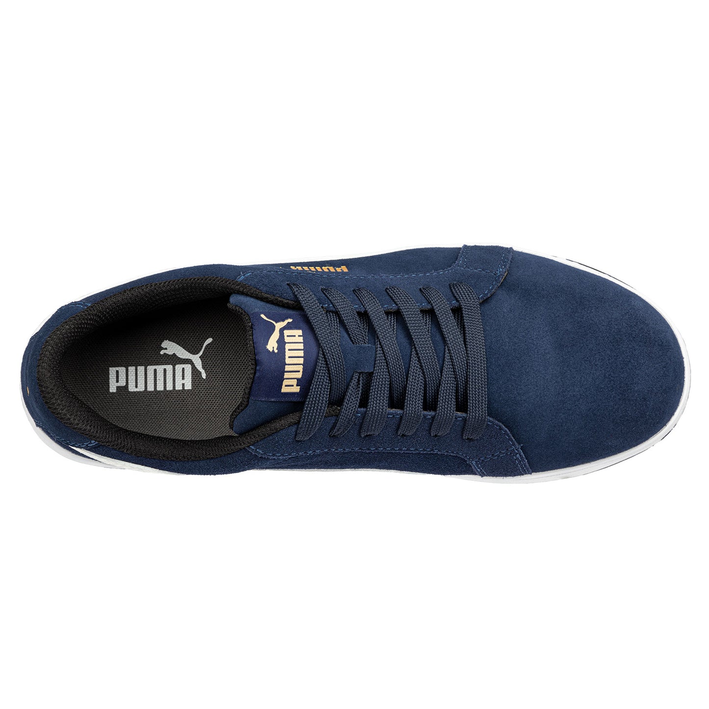 Puma Mens Iconic Suede Navy Low Composite Work Safety Trainers