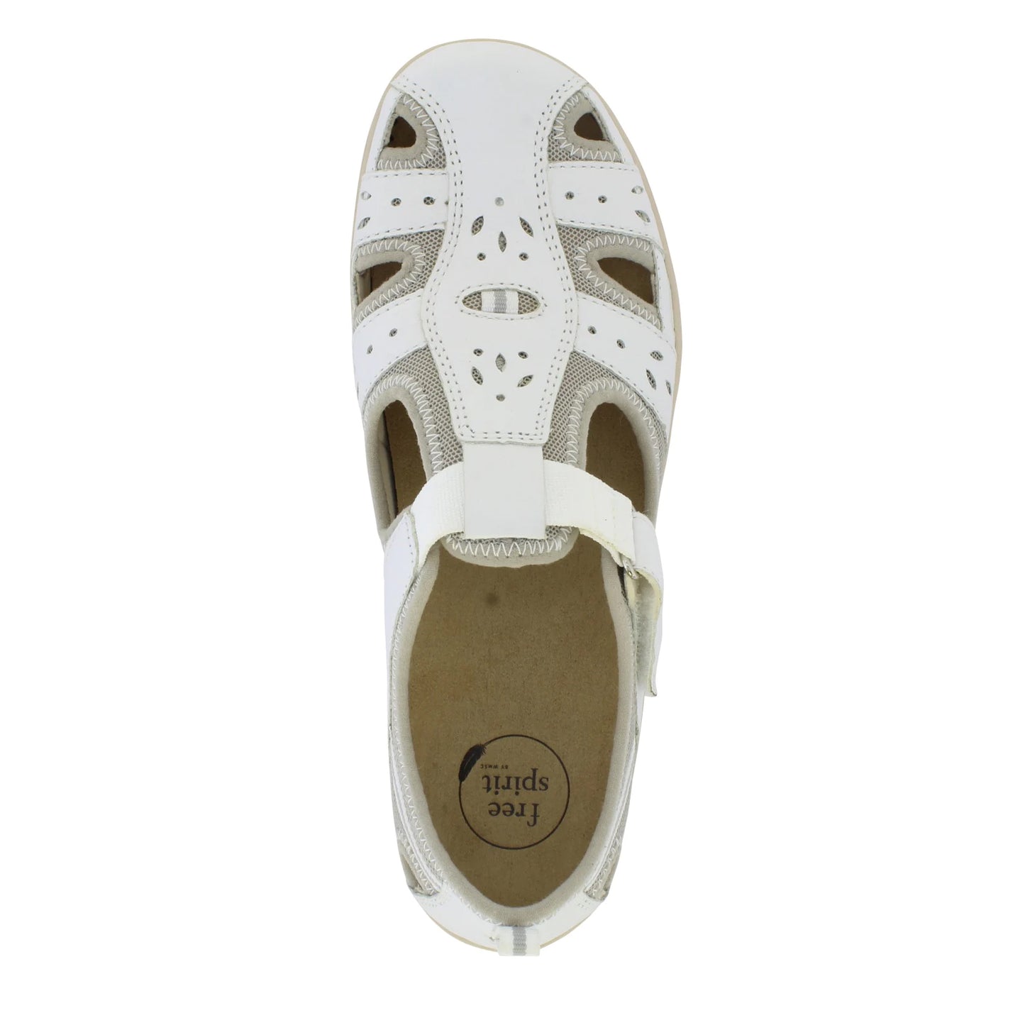 Free Spirit White Cleveland Leather Lightweight Shoes