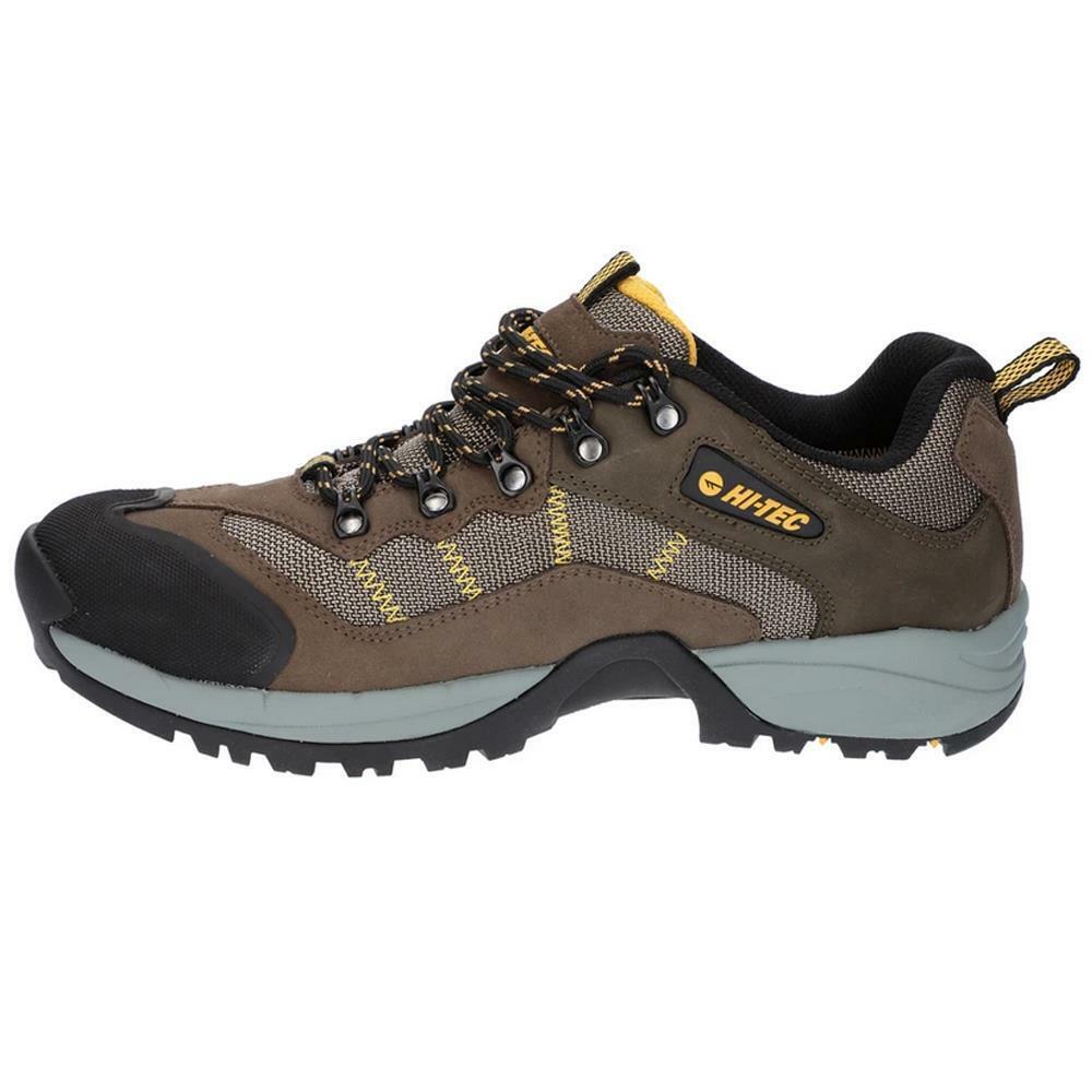 Hi-Tec Mens Sierra V-Lite Speedhike Low Brown/Gold Waterproof Walking Shoes