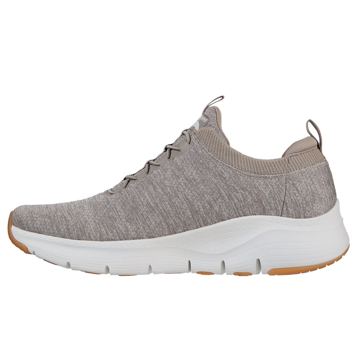 Skechers Mens Arch Fit WavePort Taupe Mesh Lightweight Trainers 232301/TPE