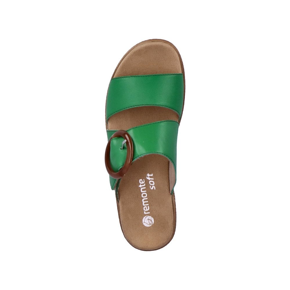 Remonte D0Q51-52 Green Leather Slip On Adjustable Standals