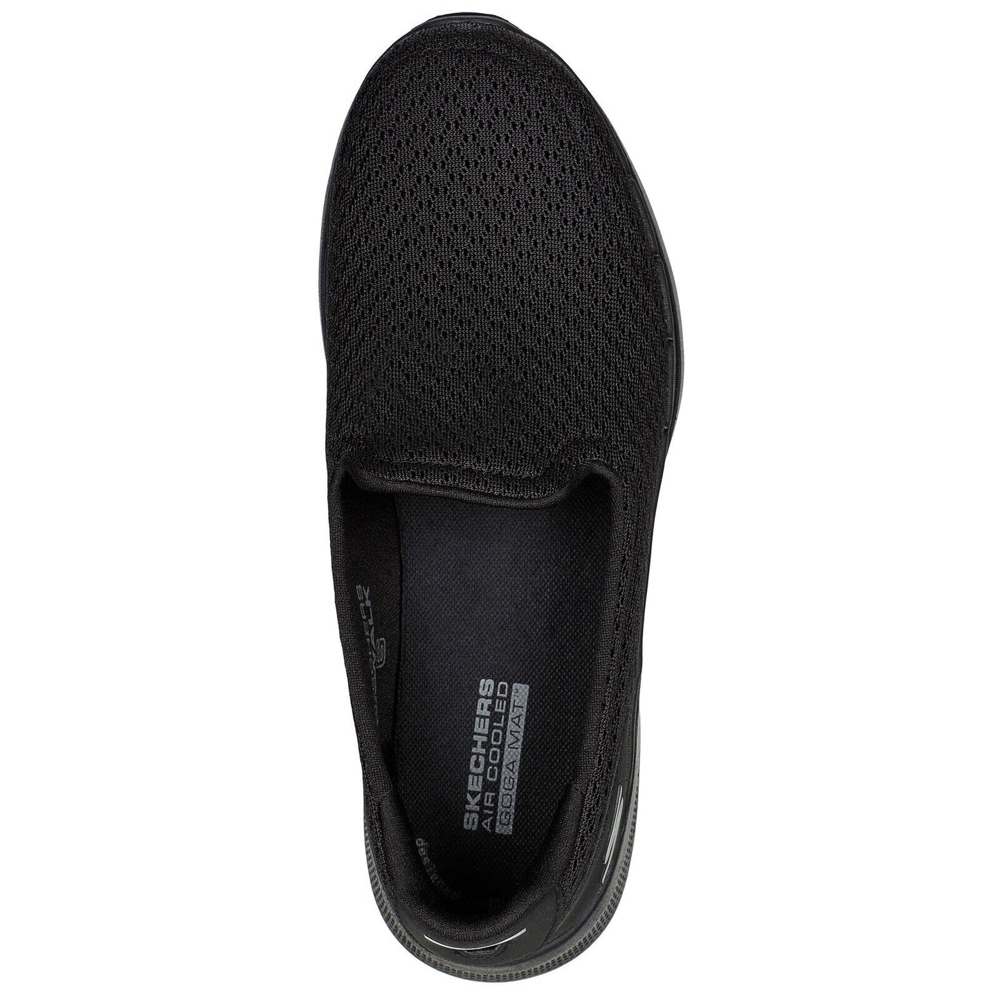 Skechers Ladies Go Walk 6 Sea Coast Black Slip On Lightweight Shoes