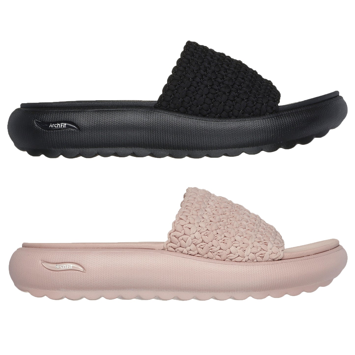 Skechers Womens Arch Fit Slide Sandals Oh She Pretty 119789